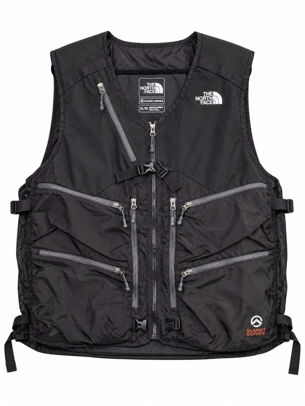 RARE The North Face Summit Series Powder Guide Vest Mens XL Black RECCO Ski A28K